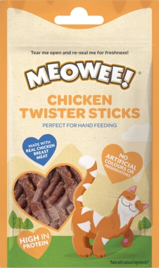 Meowee! Meowee! Meowee Twister Sticks Kylling 31 G