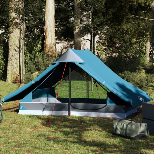 Campingtelt 2 personer blå vanntett Campingtelt 2 personer blå vanntett