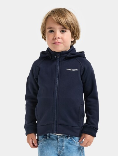 Didriksons Kids' Siljan Full Zip Navy 120 Didriksons Kids' Siljan Full Zip Navy 120