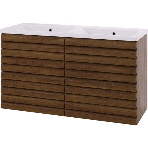 Linn Bad Selma Eikestav 2 Skuffer Heltre D45cm Servantskap Mørk eik / 120cm Dobbel Linn Bad Selma Eikestav 2 Skuffer Heltre D45cm Servantskap Mørk eik / 120cm Dobbel