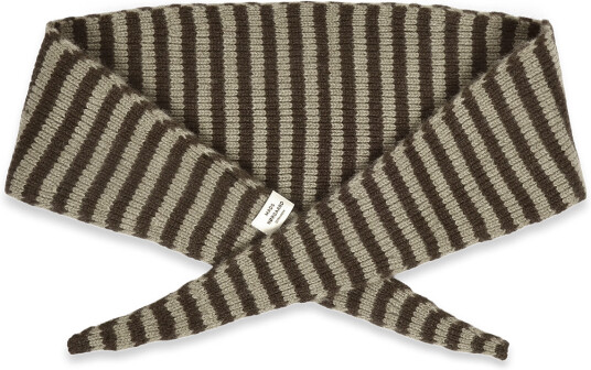 Mads NĂžrgaard One Wool Momo Stripe Scarf Brown ONE SIZE Mads NĂžrgaard One Wool Momo Stripe Scarf Brown ONE SIZE