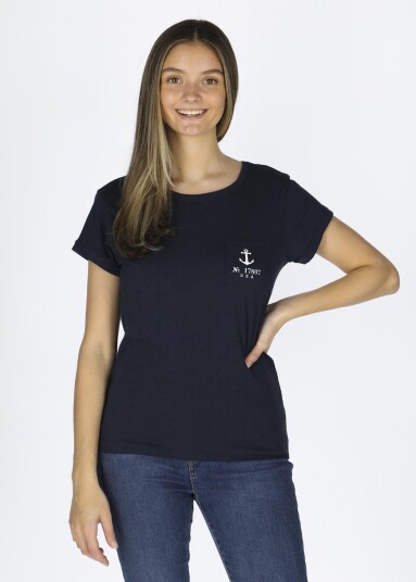 Seaside One Star Tee W Dk Navy 36 Strandklær