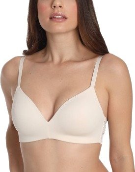 sassa BH Classic Lace Padded Soft Bra Perlhvit polyamid B 75 Dame
