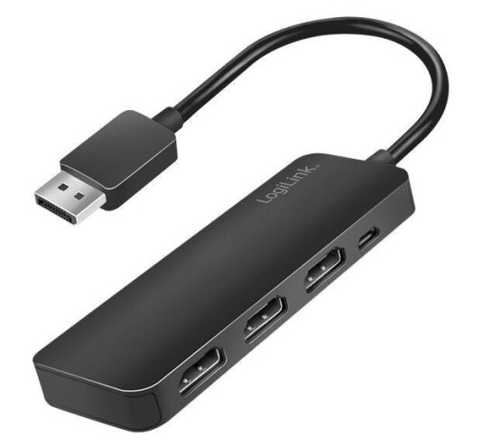 LogiLink Adapter DisplayPort Splitter DP > 3x HDMI 4K/60Hz 0,17m LogiLink