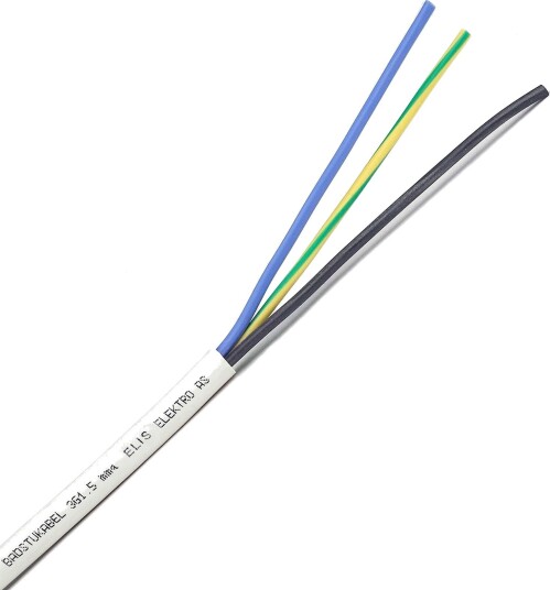 ELIS Elektro Badstu Kabel 3G1,5 mm² Hvit (Metervare)