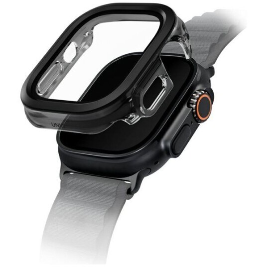 Uniq Voute Deksel med Herdet Skjermbeskytter til Apple Watch Ultra 49mm Svart