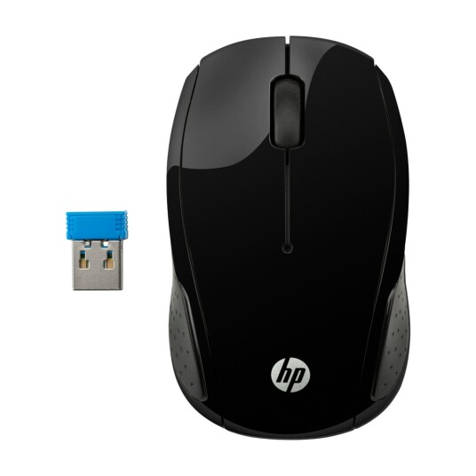 HP 200 Trådløs Optisk Mus med 1000 DPI - Svart