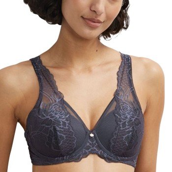 Wild Peony Florale WP Bra BH Mørkgrå E 90 Dame Wild Peony Florale WP Bra BH Mørkgrå E 90 Dame
