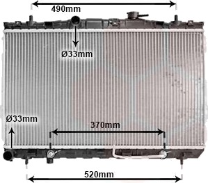 VAN WEZEL 82002105 Radiator motorkjøling