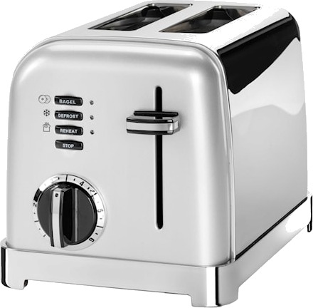 Cuisinart CPT160SE 2-skivers Brødrister med Bagelfunksjon Sølv