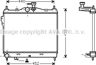 PRASCO HYA2101 Radiator motorkjøling PRASCO HYA2101 Radiator motorkjøling
