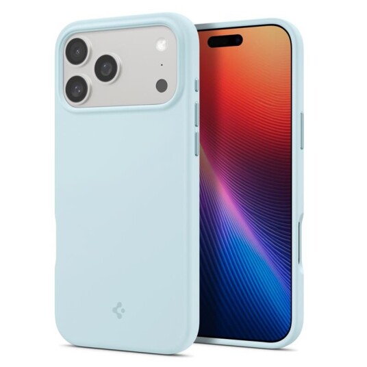 Spigen Mobildeksel Silicone Fit MagSafe til iPhone 17 Pro Max - Mute Blue Spigen Mobildeksel Silicone Fit MagSafe til iPhone 17 Pro Max - Mute Blue