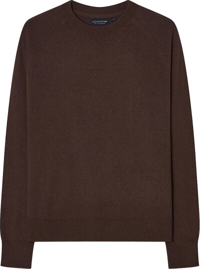Lexington Clothing Cashmere Blend Raglan Sweater Brown XS