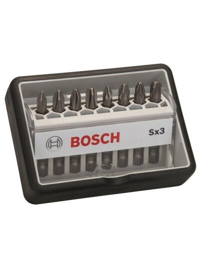 Bosch 8-delers Robust Line skrutrekkerbits-sett Sx ekstra hard 49 mm, 8 deler Bosch 8-delers Robust Line skrutrekkerbits-sett Sx ekstra hard 49 mm, 8 deler