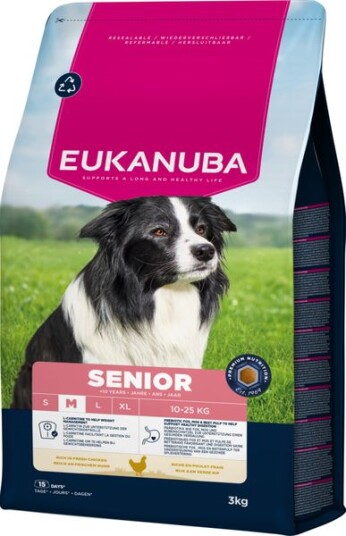 Eukanuba Senior Medium Breed Hundemat med Kylling 3 kg