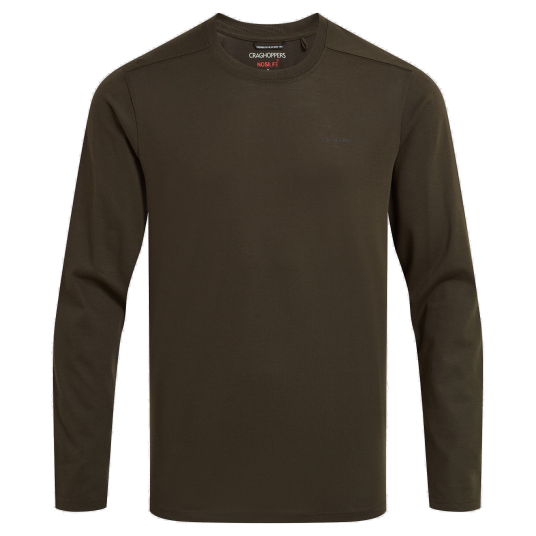 Craghoppers Men's Nosilife Abel Long Sleeved T Shirt Woodland Green XXL