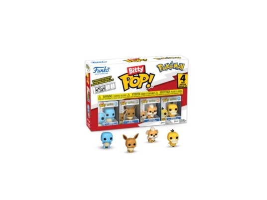Funko Bitty POP! Squirtle, Eeeve, Growlithe, Psyduck actionfigurer Funko Bitty POP! Squirtle, Eeeve, Growlithe, Psyduck actionfigurer