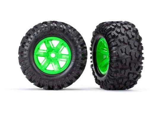 Traxxas 7772G Tires & Wheels Maxx AT/X-Maxx Green 2 Traxxas 7772G Tires & Wheels Maxx AT/X-Maxx Green 2