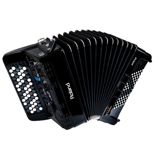 Roland FR1X Compact Knappetype V-Accordion med høyttalere svart Roland FR1X Compact Knappetype V-Accordion med høyttalere svart
