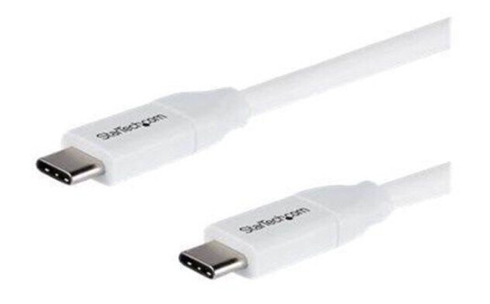 StarTech USB-C til USB-C Kabel 4m 5A PD Hvit - USB 2.0 Sertifisert