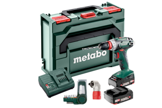Metabo BS 18 Quick Set Batteri bor skrutrekkere 18V 2x2Ah Metabo BS 18 Quick Set Batteri bor skrutrekkere 18V 2x2Ah