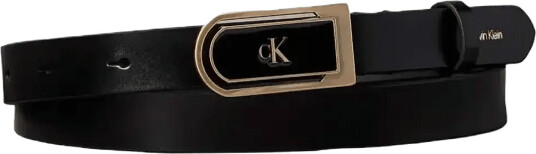 Calvin Klein Round Ck Enamel Plaque 20Mm Black 75 x 75