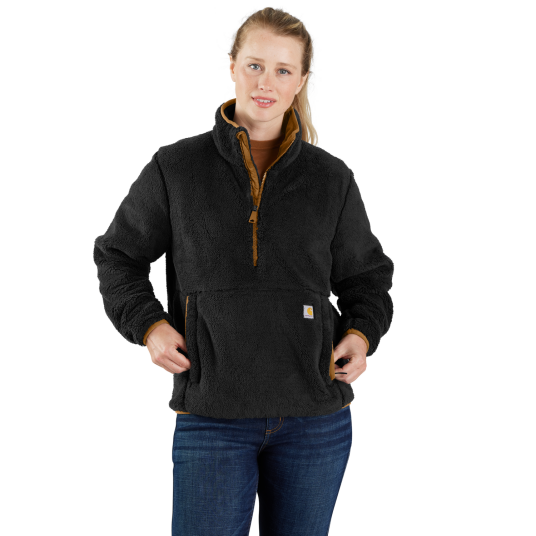 Carhartt Løstsittende fleecepullover Dame Black S XS Carhartt Løstsittende fleecepullover Dame Black S XS