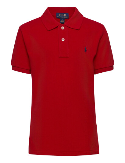 Ralph Lauren Kids The Iconic Mesh Polo Shirt Red 117-123