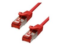 ProXtend - Koblingskabel - RJ-45 (hann) til RJ-45 (hann) - 50 cm - 5.8 mm - foliebelagt uskjermet tvinnet kabelpar (F/UTP) - CAT 6 - halogenfri, uten hindringer, flertrådet - rød