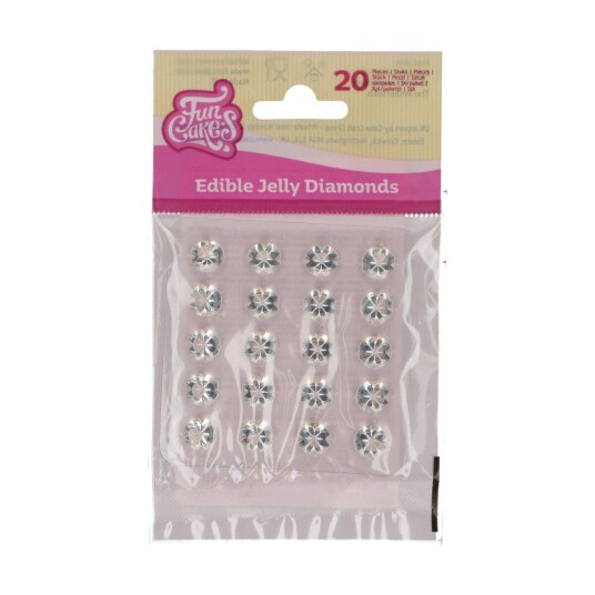 Funcakes Spiselige Diamanter – Klar Pk/20 