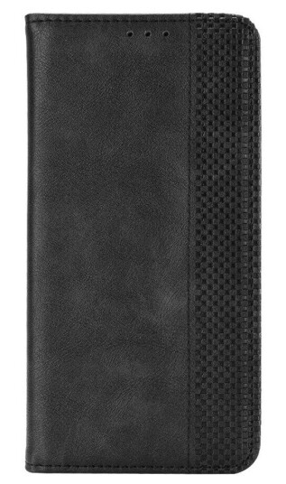 INCOVER Doogee N40 Pro Vintage Flip Deksel - Imitert Skinn - Svart