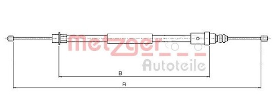 Metzger Tautrekk parkeringsbrems METZGER 10.6215