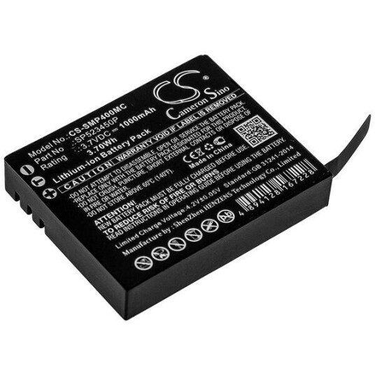 Supremo Batteri (1000 mAh 3.7 V, Sort) passende til Supremo 4k plus