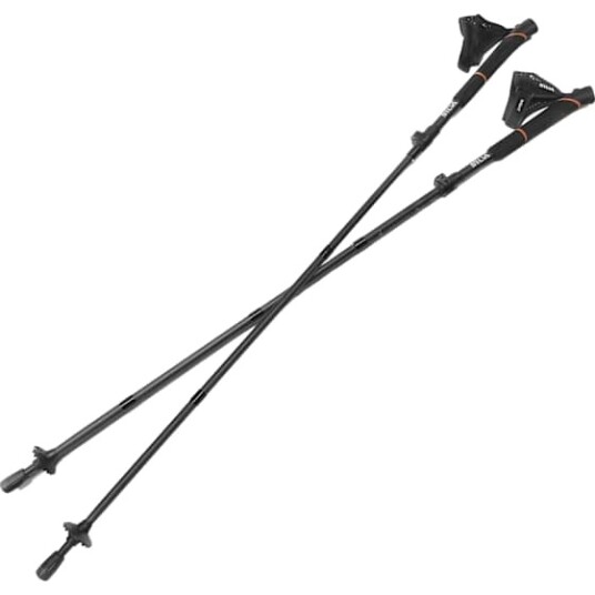 Silva Adjustable Running Poles Carbon 100-120cm 100 - 120 cm, Black Silva Adjustable Running Poles Carbon 100-120cm 100 - 120 cm, Black