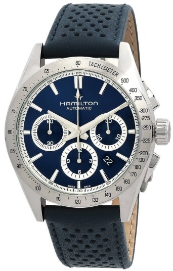 Hamilton Herreklokke H36616640 Jazzmaster Performer Blå/Lær Ø42 mm