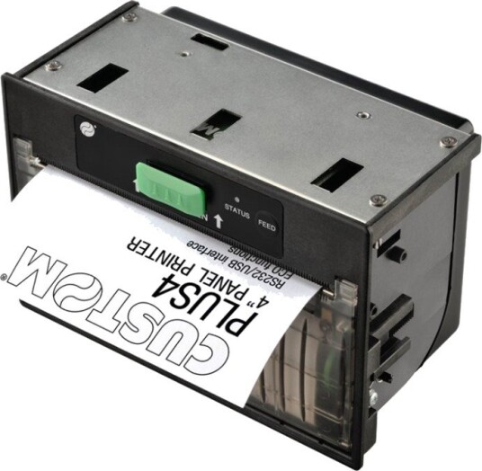 Custom Plus 4 - Kvitteringsskriver - Direktetermisk - Rull (11,4 Cm) - 204 Dpi - Inntil 70 Mm/Sek - Usb, Rs232