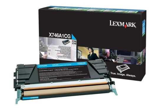 Lexmark X746A1CG - Cyan toner - Laser toner Blå