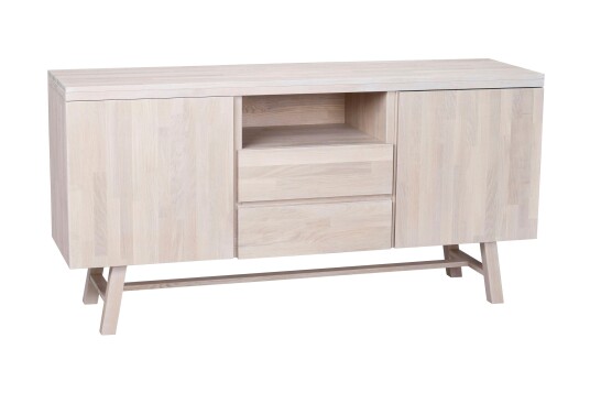 Rowico Home Brooklyn skjenk Hvitpigmentert 160 x 45 cm Natur