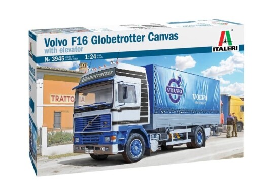 Italeri 1/24 Volvo F16 Globetrotter Modellbygning med Heis