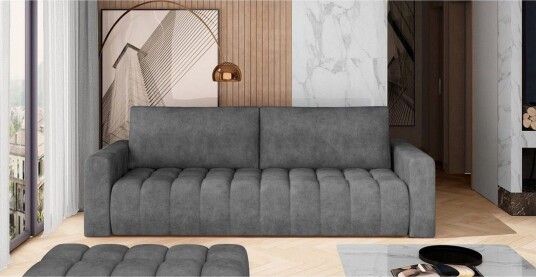 Sofa Eltap Lazaro 247x97x92 cm Dora 95 Mørkegrå