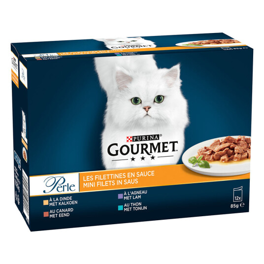 Gourmet Perle Blandet Utvalg 12 X 85 G Mini Filetii I Saus