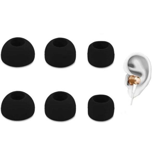 Universelle ørepropper for hodetelefoner 3 par Universelle ørepropper for hodetelefoner 3 par