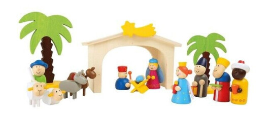 Small Foot Wooden Nativity Scene Playset 15dlg. Small Foot Wooden Nativity Scene Playset 15dlg.