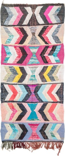 Marokkansk Boucherouite teppe 130 x 290 cm Størrelse: 130 x 290 cm