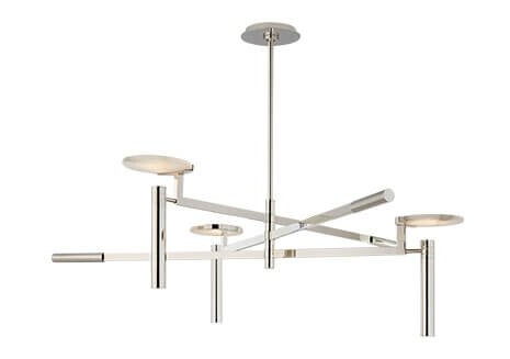 Melange Chandelier Polished Nickel