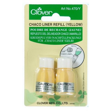 Clover Skredderkritt Liner Refill Gul 2 stk