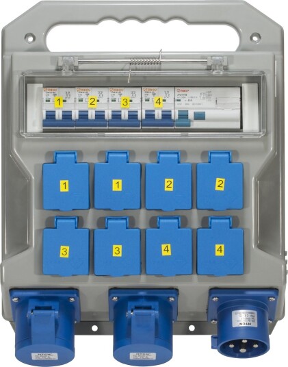 Egant 230V Byggsentral IP44 332 9 Inn 8 Uttak Egant 230V Byggsentral IP44 332 9 Inn 8 Uttak