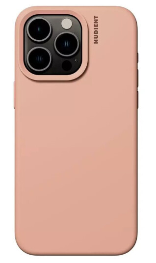 Nudient iPhone 15 Pro Base Silicone Deksel - Peach Orange