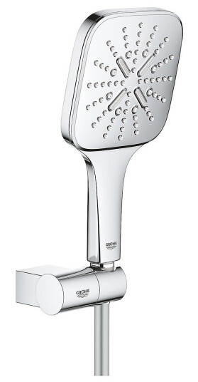 Grohe Rainshower SmartActive Cube 130 Med holder/slange, 3 stråletyper, Krom