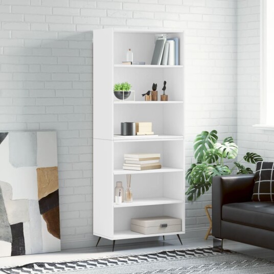 vidaXL Highboard hvit konstruert tre vidaXL Highboard hvit konstruert tre
